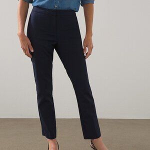 NEW Chico's Black Flex Waist Modern Tailored Classic Ankle Trouser Size 8